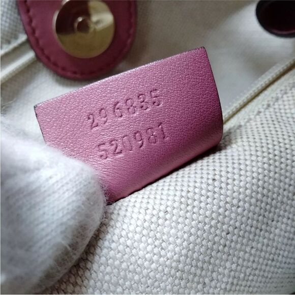 Auth Gucci Rose Pink Microguccisima Leather Tote Sukey Two-Way Satchel - Picture 9 of 9